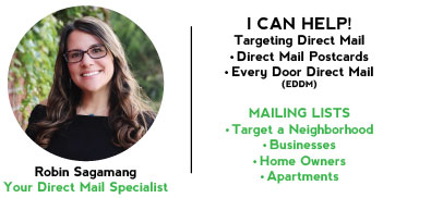 Direct Mail Specialist Robin Sagamang can help